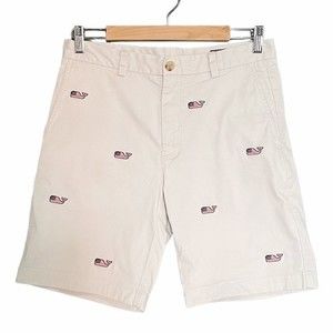 Vineyard Vines Embroidered Whale Flag Summer Twill Club 8” Shorts Mens Size 30